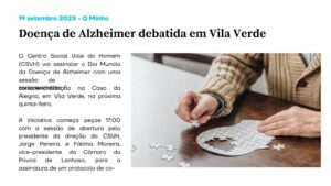 Doença de Alzheimer debatida em Vila Verde